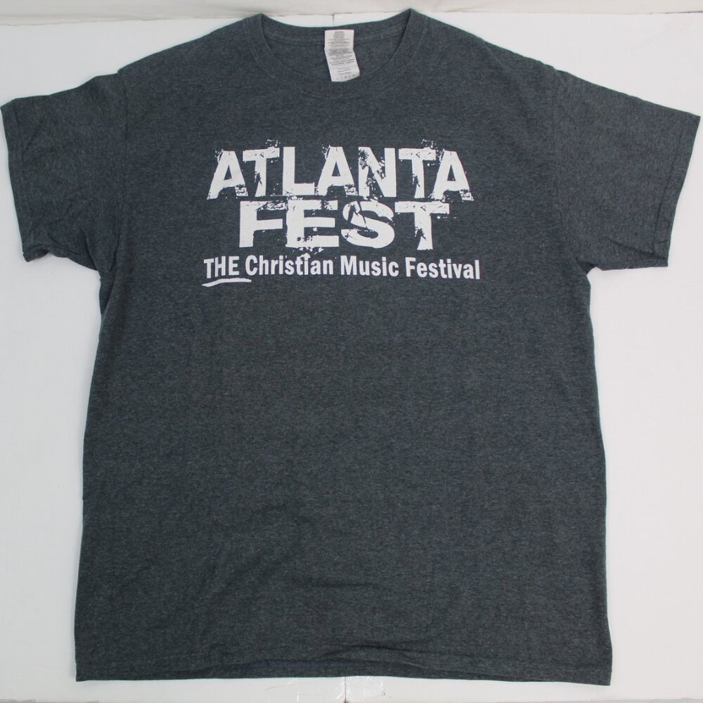 ATLANTA FEST Christian Music Band's Tour Gray Tshirt Size Large - Picture 2 of 9